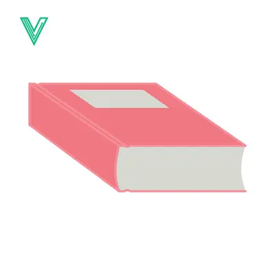 A Simple Red Book Lying Flat on a White Background