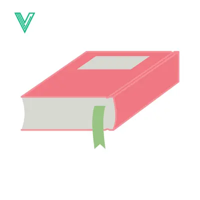 Closed Book with Bookmark and Label