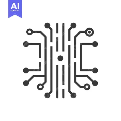 Premium design asset: Abstract Circuit Board with Multiple Connections