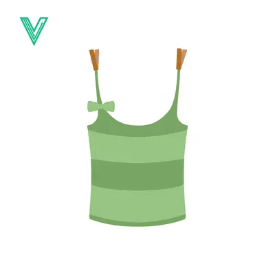 Green Striped Camisole Top with Bow Detail