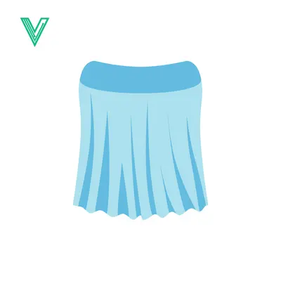 Light Blue Tablecloth with Pleats