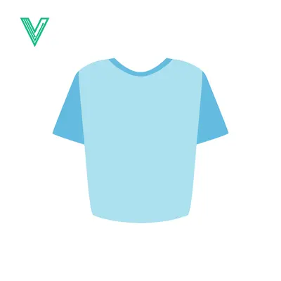 Simple Light Blue T-Shirt Graphic Design