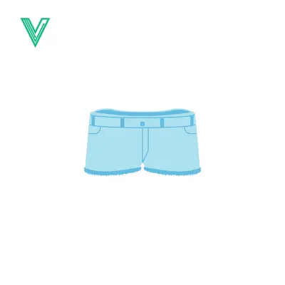 Light Blue Denim Shorts with Belt Loops and Pockets