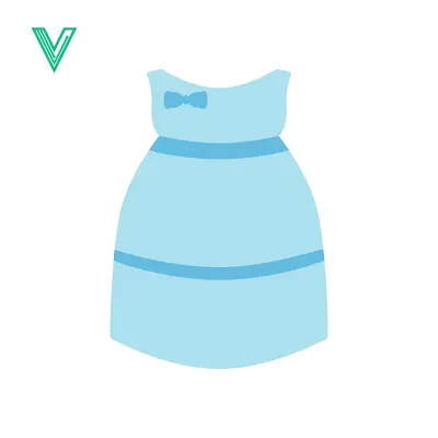 Simple Light Blue Baby Dress with Bow Accent