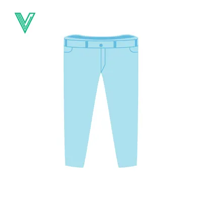 Light Blue Denim Jeans Casual Wear Fashionable Apparel