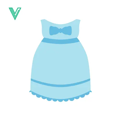 Simple Light Blue Baby Dress with Bow Accent