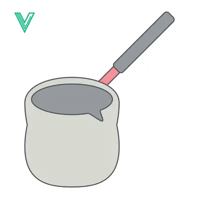 Simple Illustration of a Saucepan with a Handle