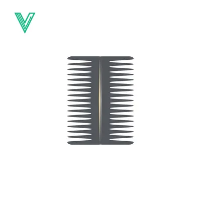 Aset desain premium: Minimalist illustration of a double-sided comb vector graphic