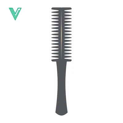 Styling Comb with Double-Sided Teeth for Hair