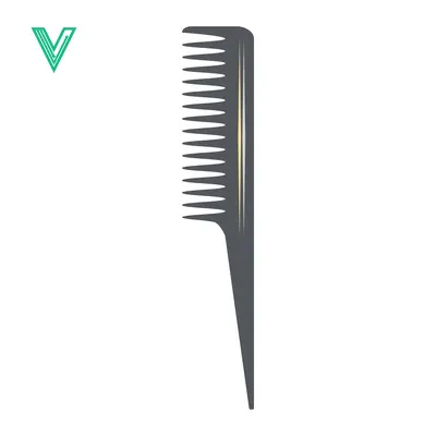 Professional Styling Comb with Tail for Hairdressing and Grooming