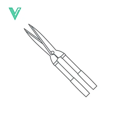 Line Art Illustration of Garden Shears