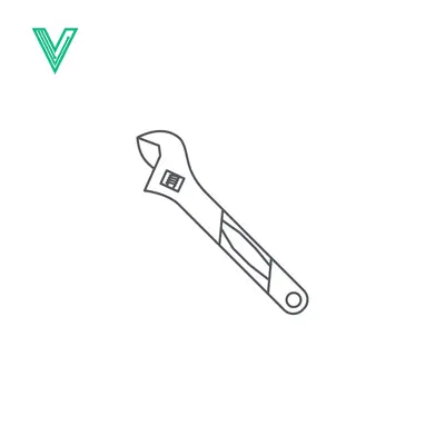 Aset desain premium: Adjustable Wrench Line Art Icon