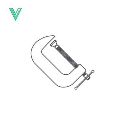 Aset premium populer: Simple Line Drawing of a C-Clamp Tool