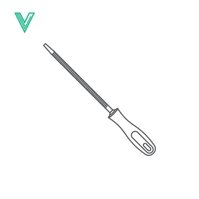 Illustration of a Rasp File with a Handle