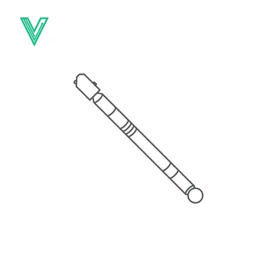 Aset desain premium: Line Art Illustration of a Glass Cutter Tool