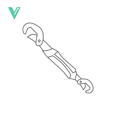 Adjustable Pipe Wrench Tool Illustration