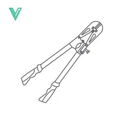 Bolt Cutters Tool Illustration
