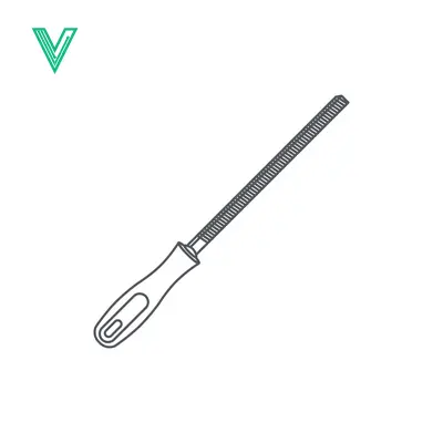 Popular premium asset: Illustration of a Metal File Tool with Handle