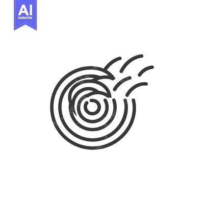 Popular premium asset: Abstract Circular Design with Lines Emerging from Center