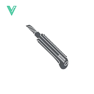 Sharp Utility Knife Blade Tool Icon