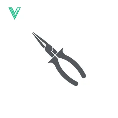Long Nose Pliers Icon Vector Illustration