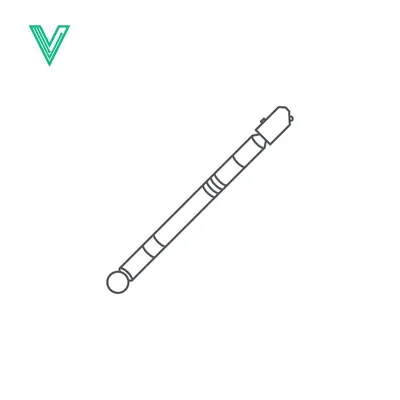 Minimalist Line Art Illustration of a Glass Cutter Tool