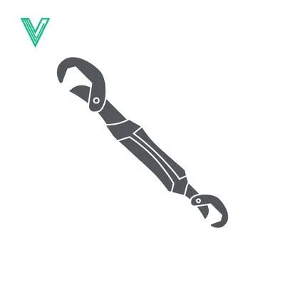 Adjustable Universal Wrench Tool Icon