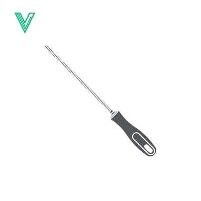 Premium design asset: Illustration of a Metal File Tool with Handle