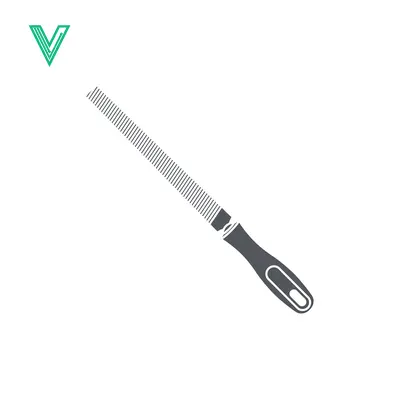 Vector Illustration of a Rasp Tool