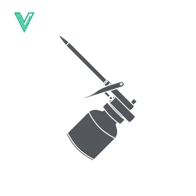 Foam Gun Tool Icon Vector Illustration