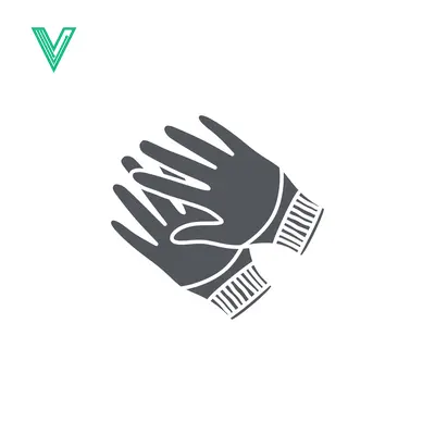 Aset premium populer: Stylized Illustration of Dark Gray Gloves on a White Background