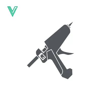Hot Glue Gun Icon Vector Illustration
