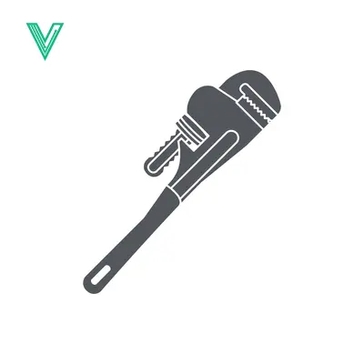 Plumbing Tool Pipe Wrench Icon Vector Illustration