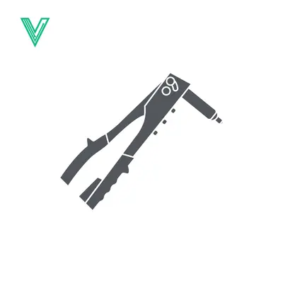 Riveter Tool Icon Vector Illustration