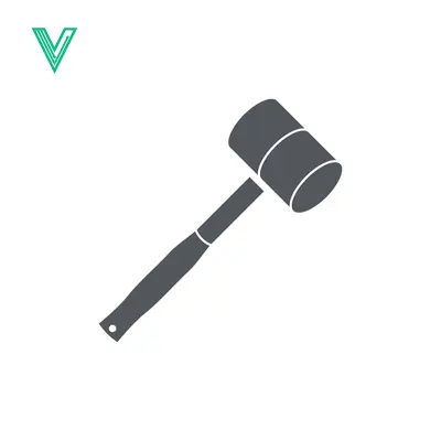 Simple Icon of a Rubber Mallet Tool