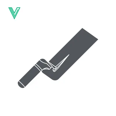 Illustration of a Trowel Tool for Construction and Renovation