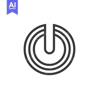 Abstract Circular Graphic with Concentric Lines