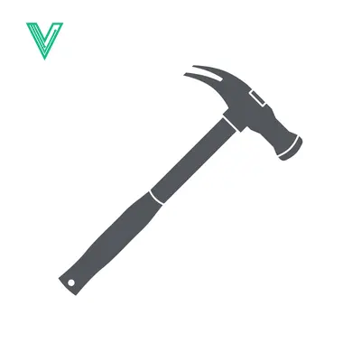 Hammer Tool Silhouette Icon Vector