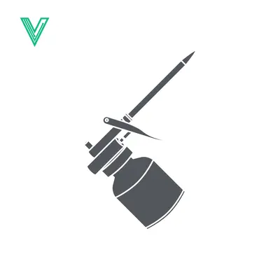 Foam Dispenser Gun Icon Vector Illustration