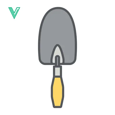 Simple Illustration of a Garden Trowel Tool