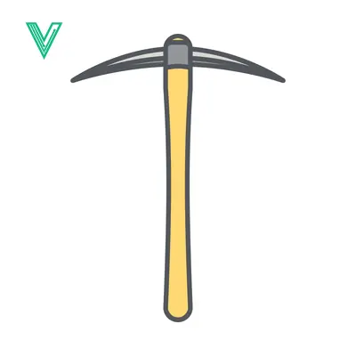 Simple Illustration of a Pickaxe Tool