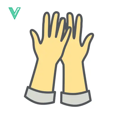 Pair of Yellow Rubber Gloves for Cleaning and Protection