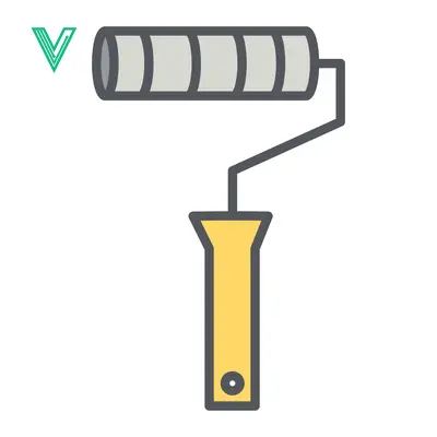 Paint Roller Tool Icon Vector Illustration