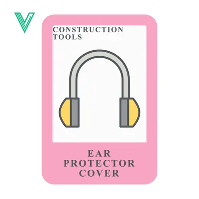 Construction Tools Ear Protector Cover Icon