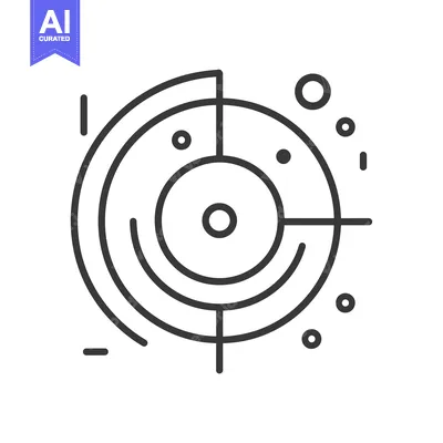 Premium design asset: Abstract Circular Target with Multiple Rings and Dots