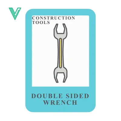 Double Sided Wrench Construction Tool Illustration