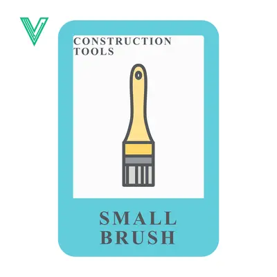 Illustration of a Small Brush for Construction Tools