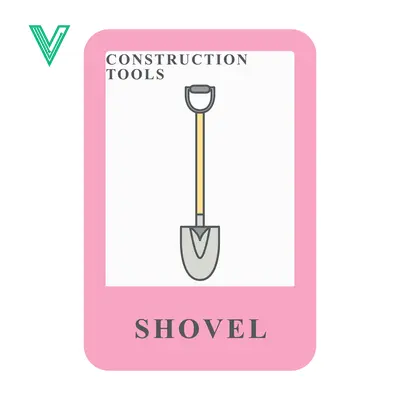 Aset desain premium: Illustration of a Shovel a Construction Tool