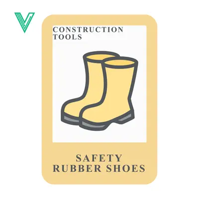 Construction Safety Rubber Shoes Icon