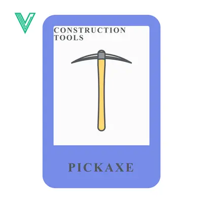 Illustration of a Pickaxe a Construction Tool